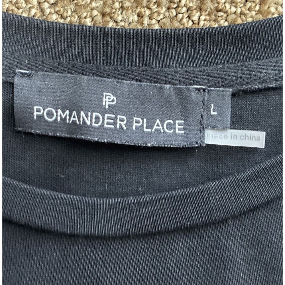 Pomander Place Black Puff Slv Cotton Shift Dress Lg Minimalist Quiet Luxury - Picture 4 of 8